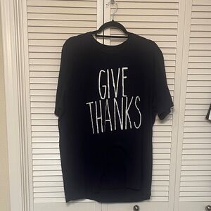 Bella Canvas Black 'Give Thanks' Short Sleeve Tee